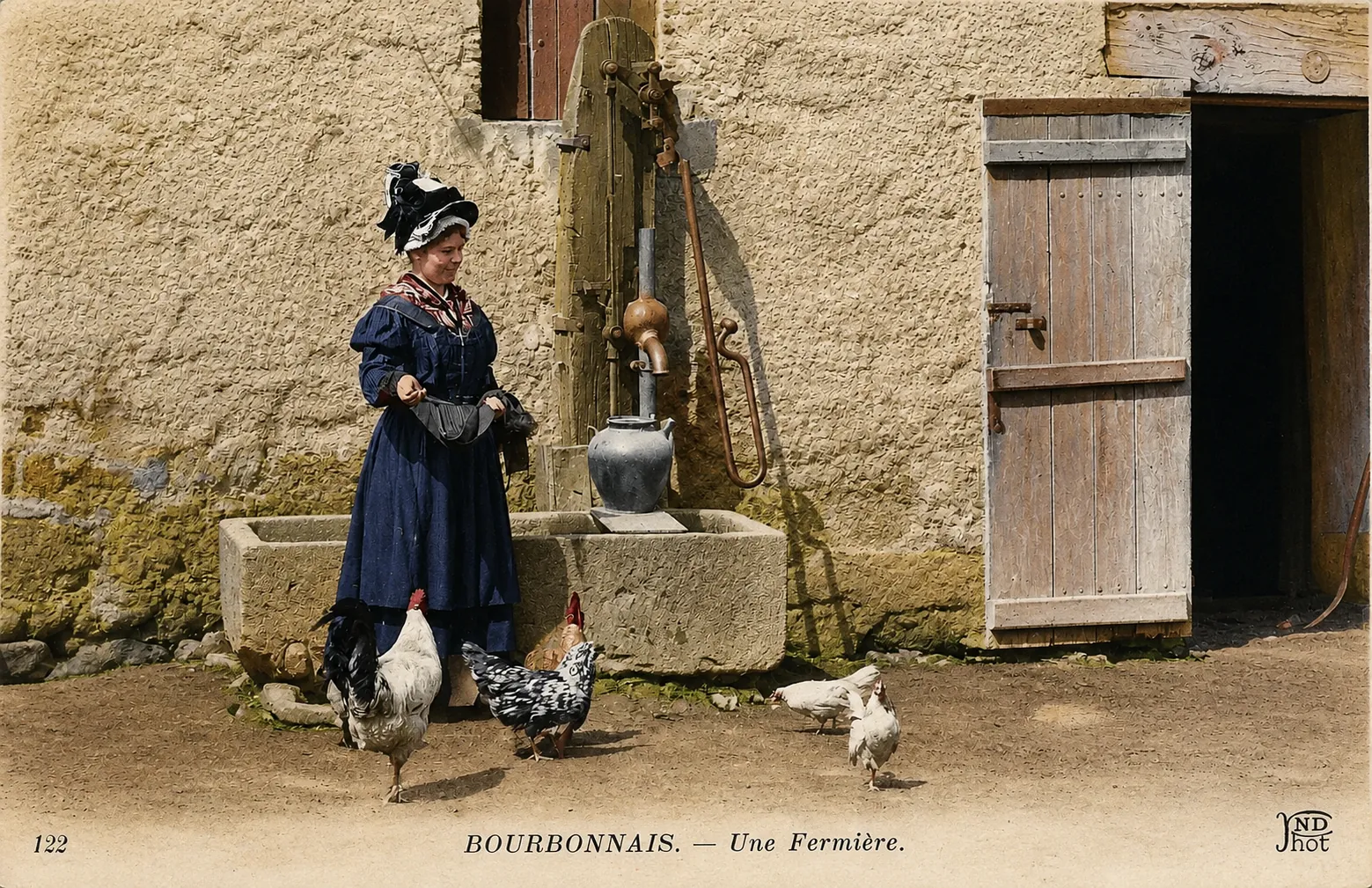 Carte postale Auvergne 02 - Colorisée