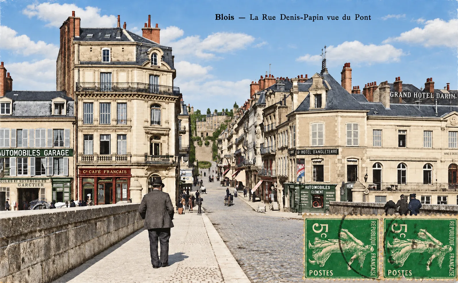 Carte postale Blois 02 - Colorized