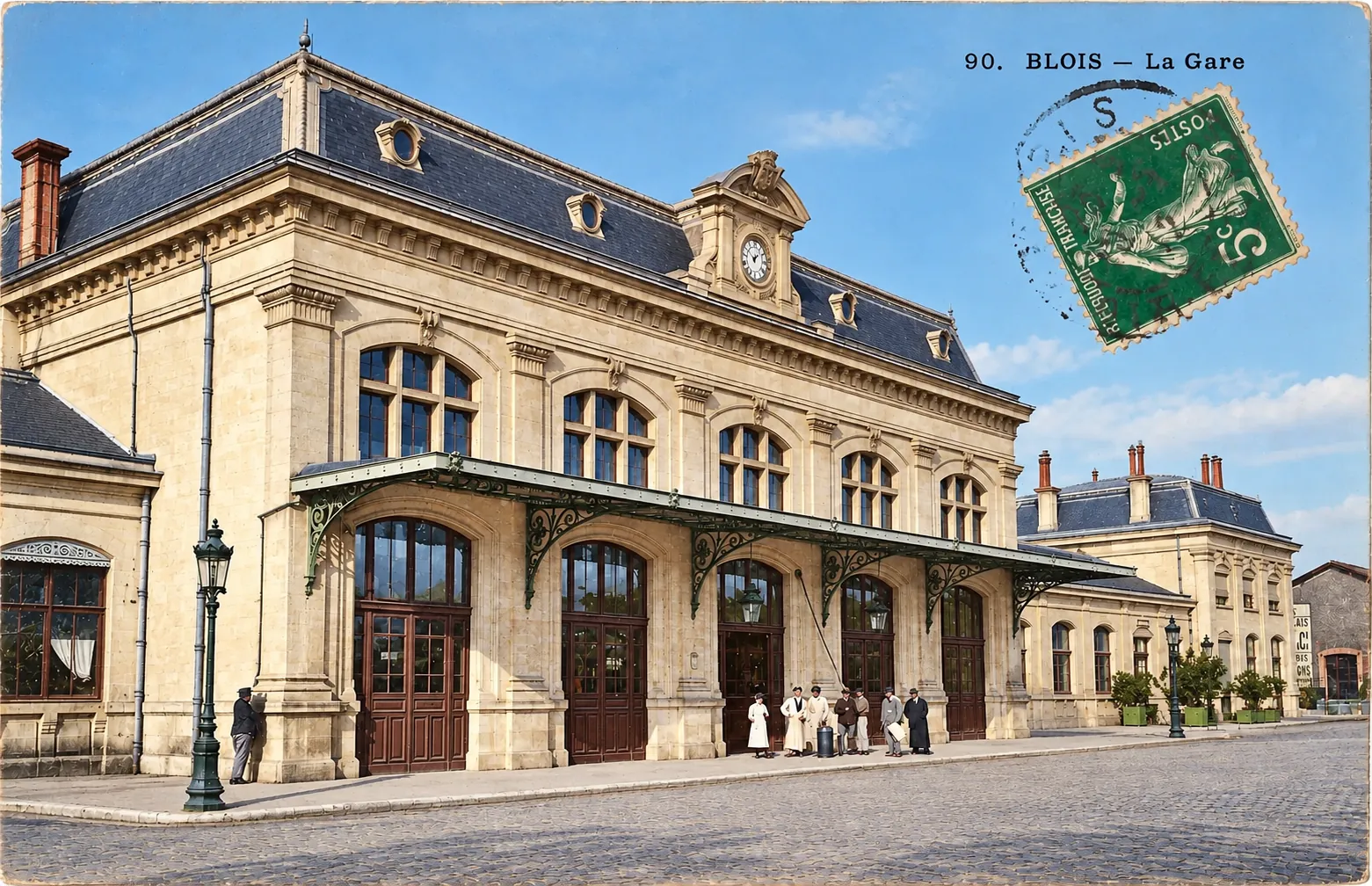 Carte postale Blois 03 - Colorized