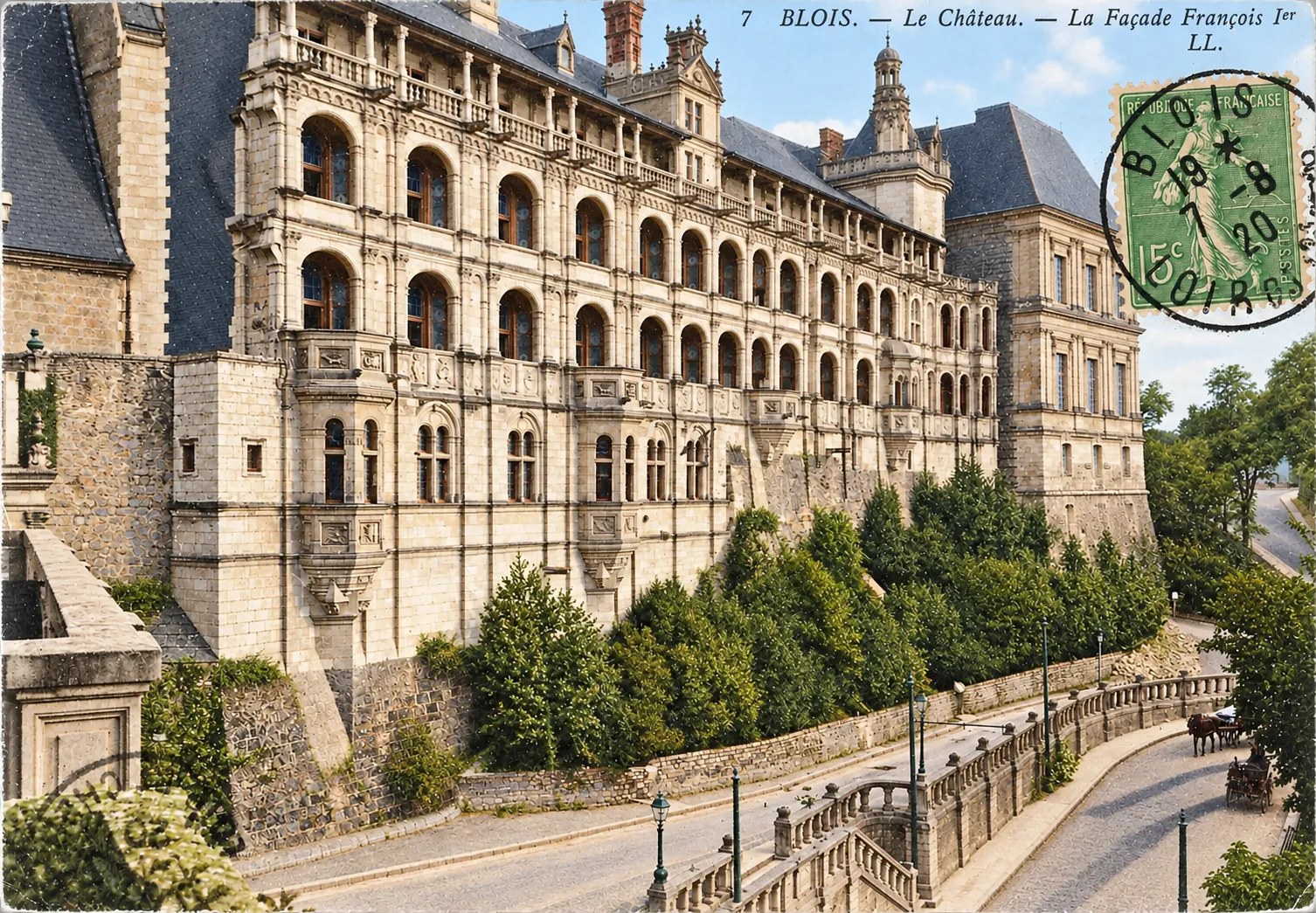 Carte postale Blois 08 - Colorized