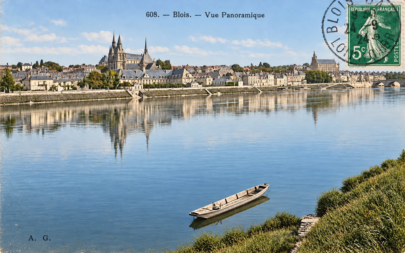 Carte postale Blois 09 - Colorized