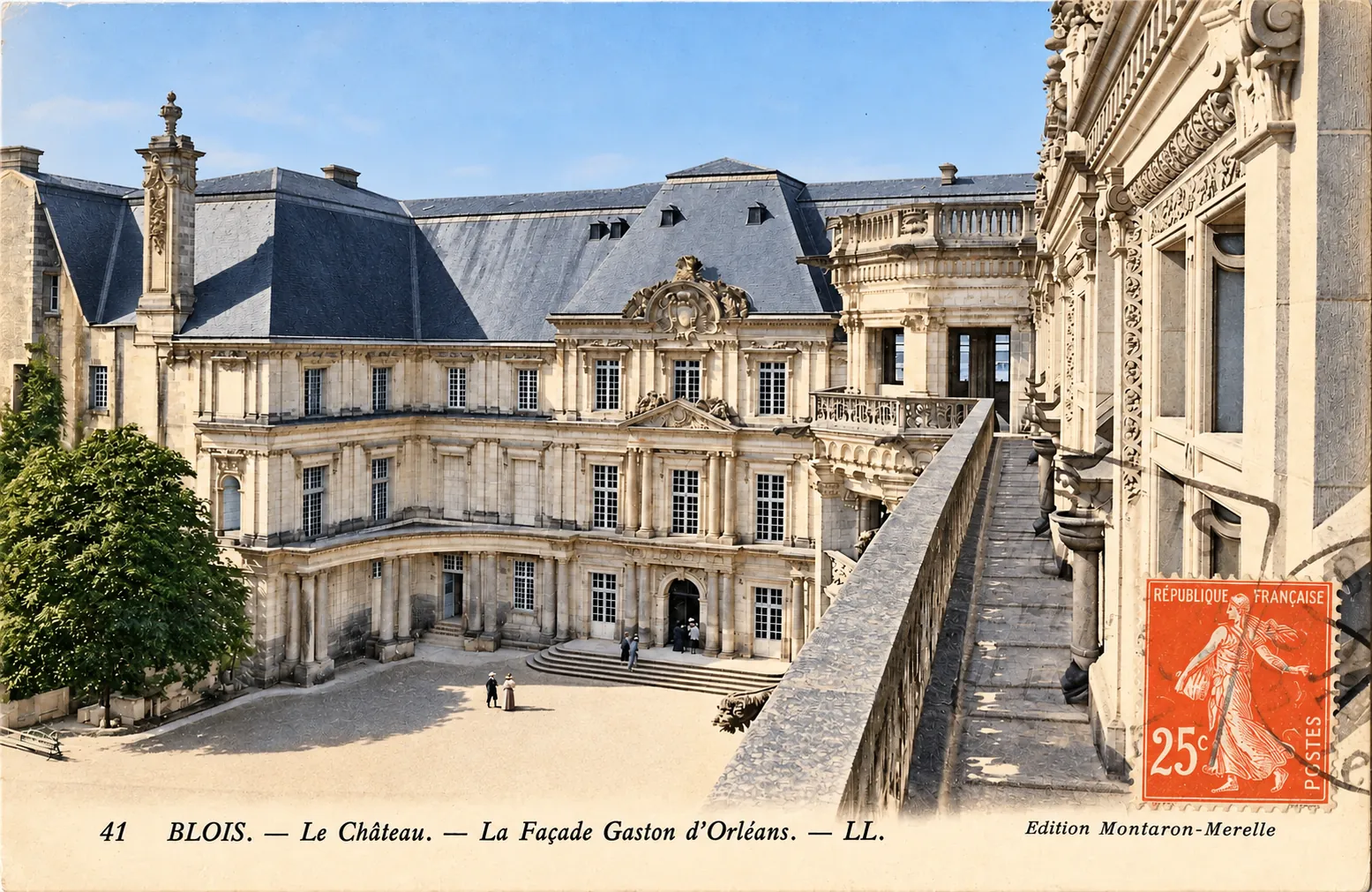 Carte postale Blois 12 - Colorized