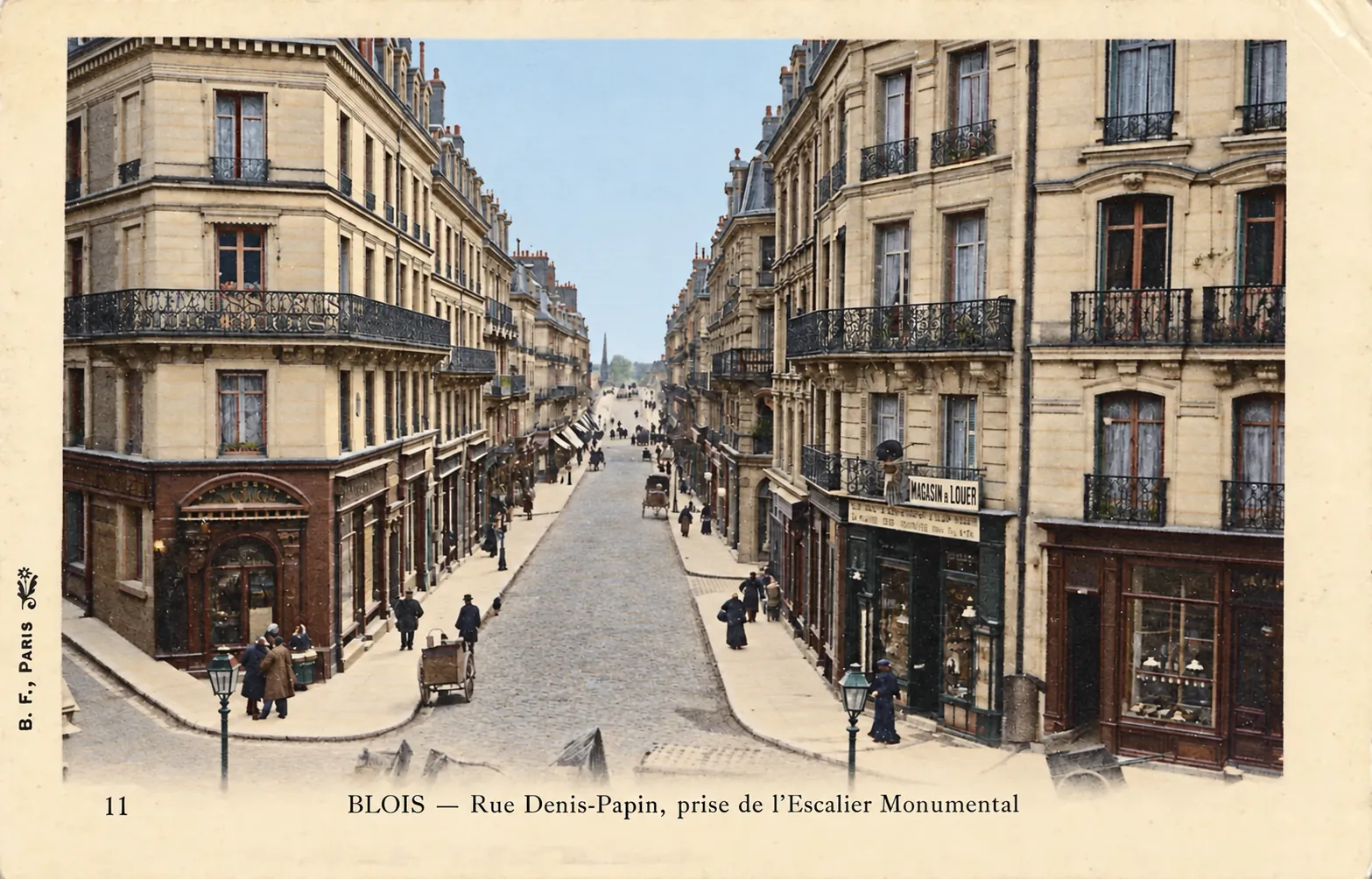 Carte postale Blois 14 - Colorized