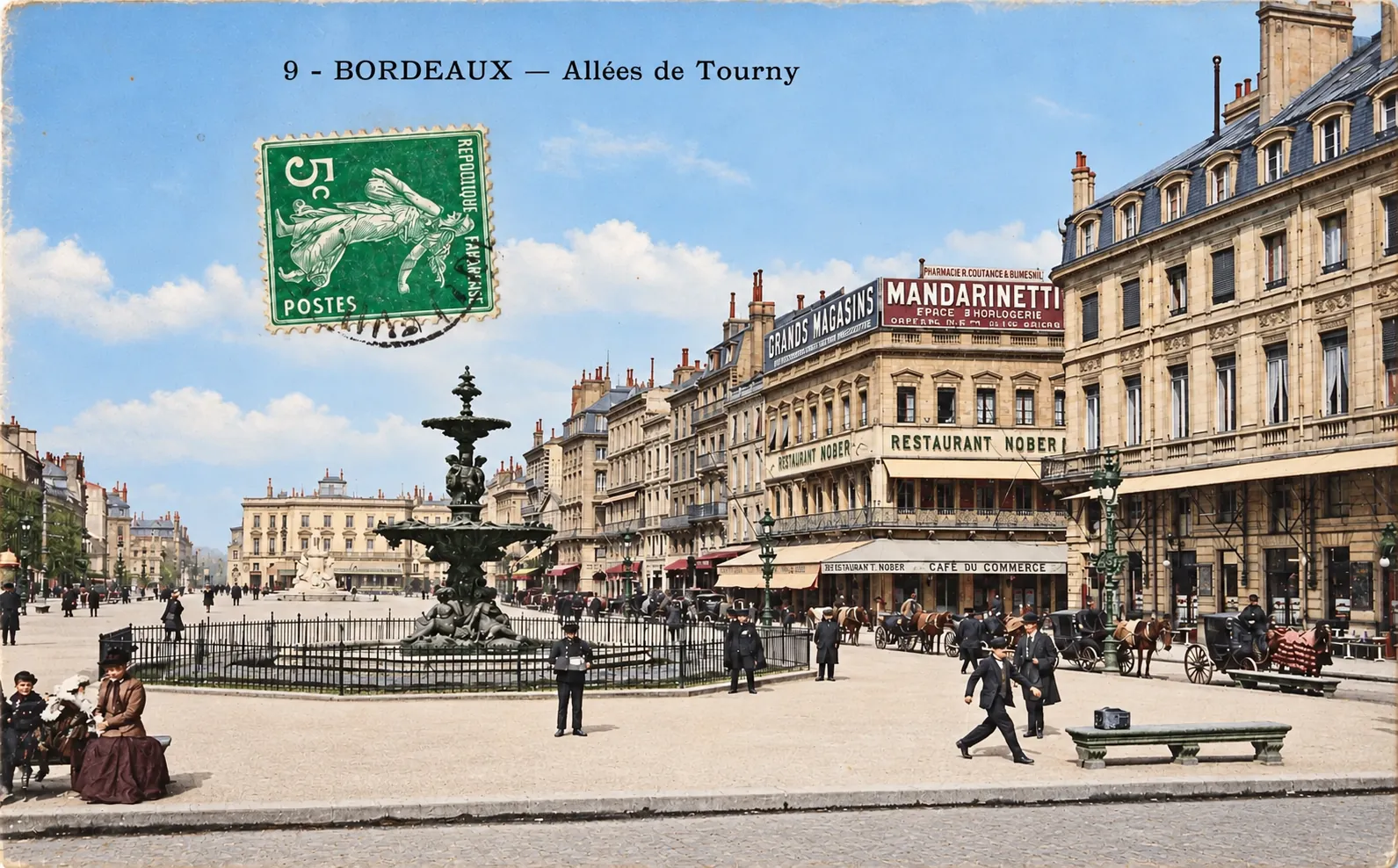 Carte postale Bordeaux 03 - Colorized