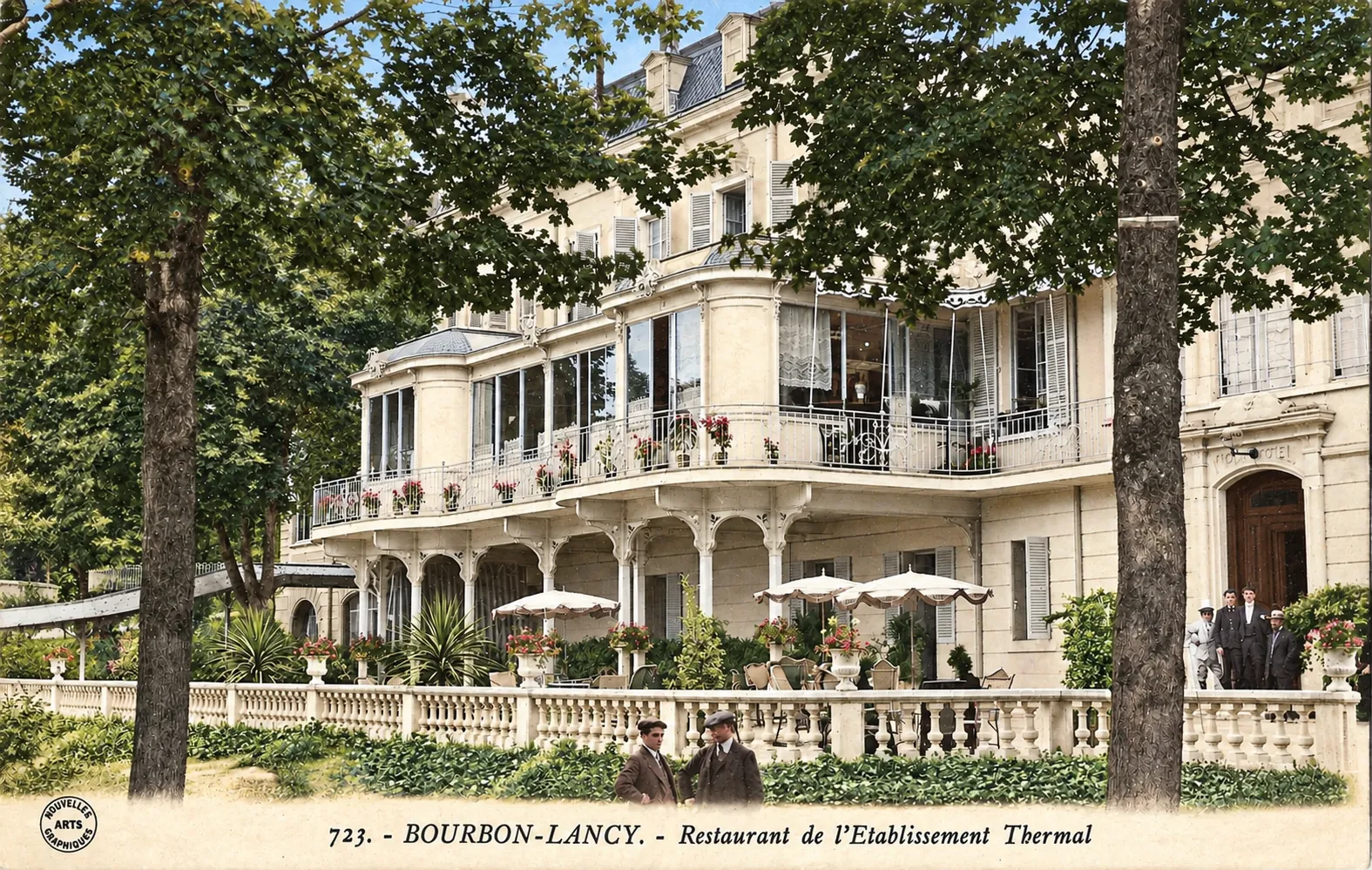 Carte postale Bourbon_Lancy 01 - Colorized