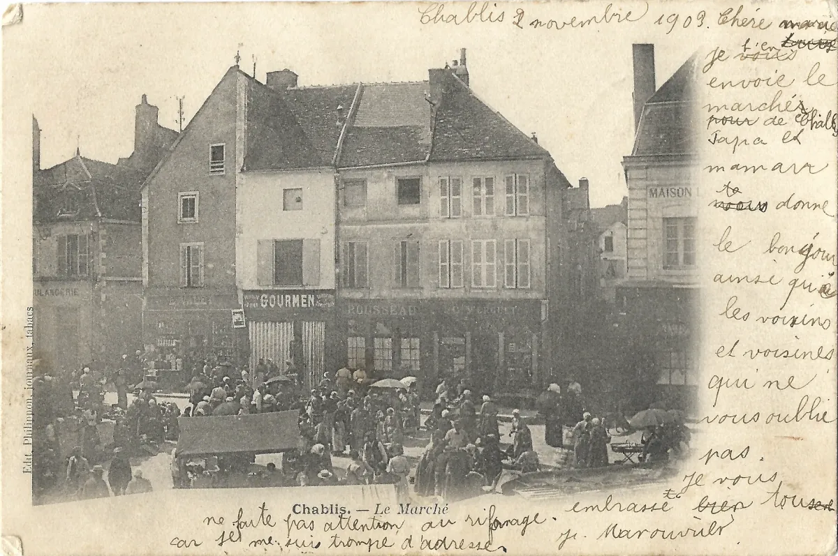 Carte postale Chablis 04 - Original