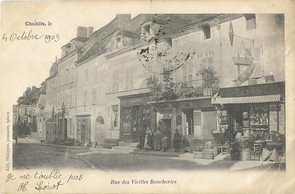 Carte postale Chablis 07 - Original
