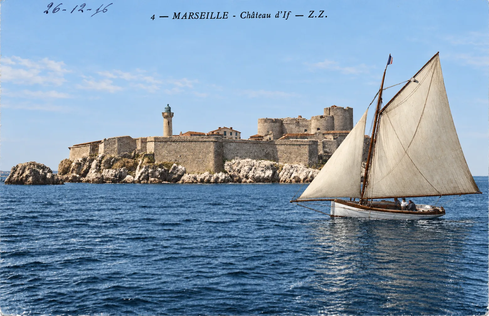 Carte postale Marseille 02 - Colorized