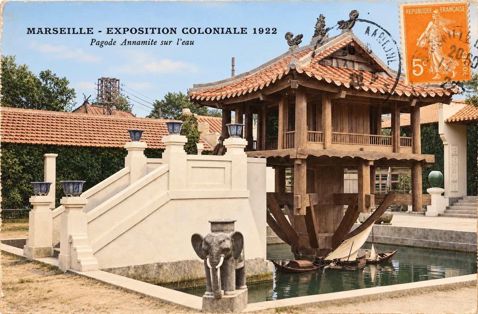 Carte postale Marseille 03 - Colorized