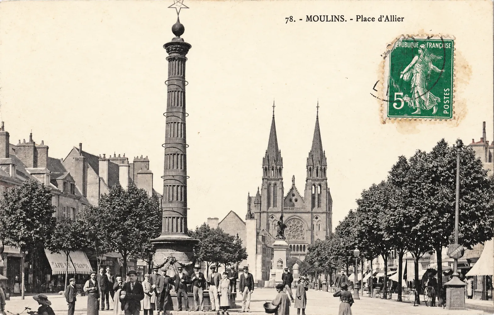 Carte postale Moulins 16 - Remastérisée