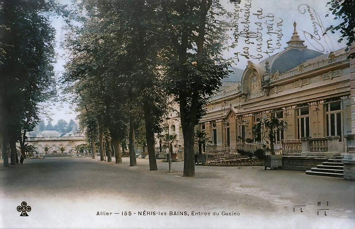 Carte postale Neris_les_Bains 01 - Colorisée