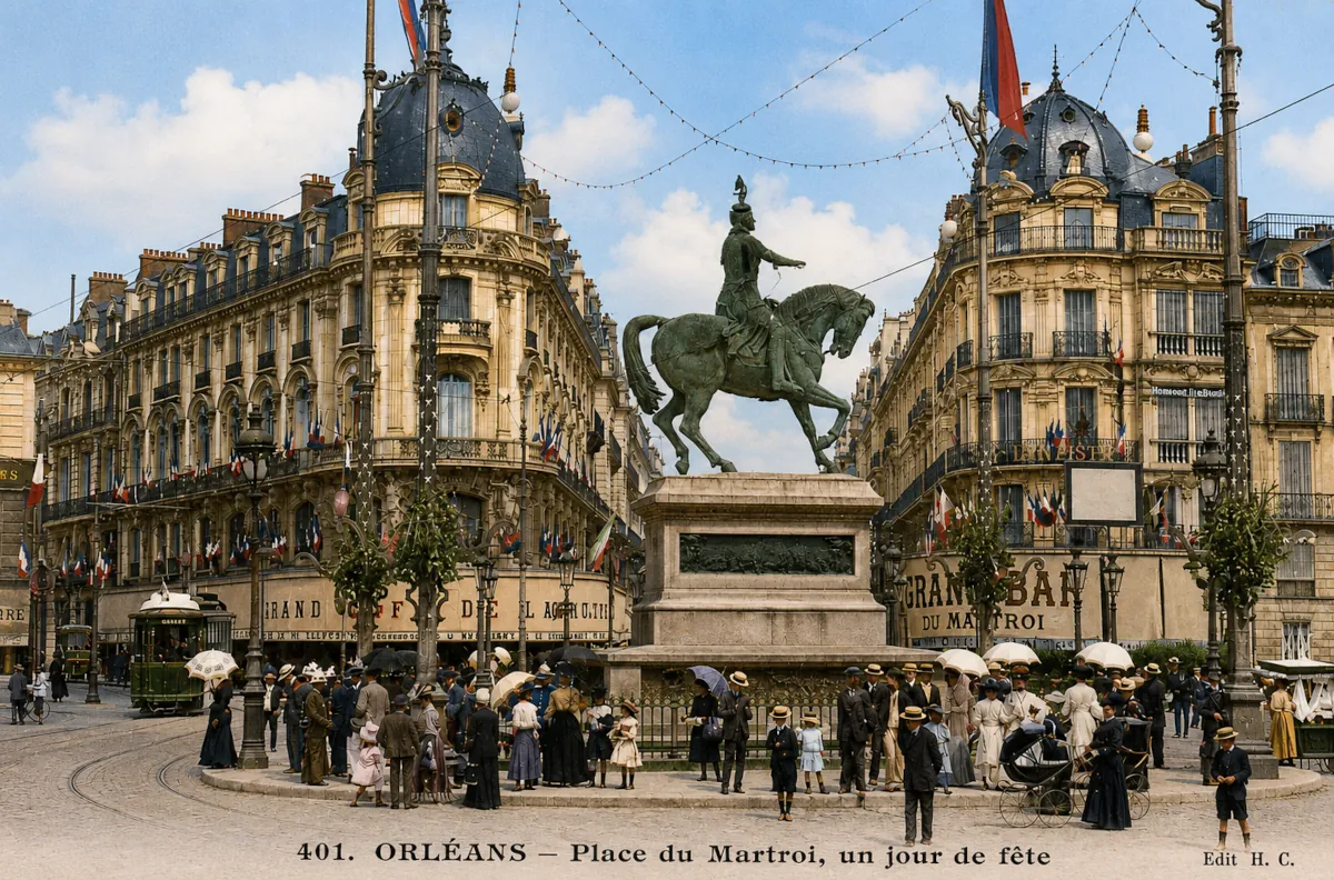 Carte postale Orleans 07 - Colorisée
