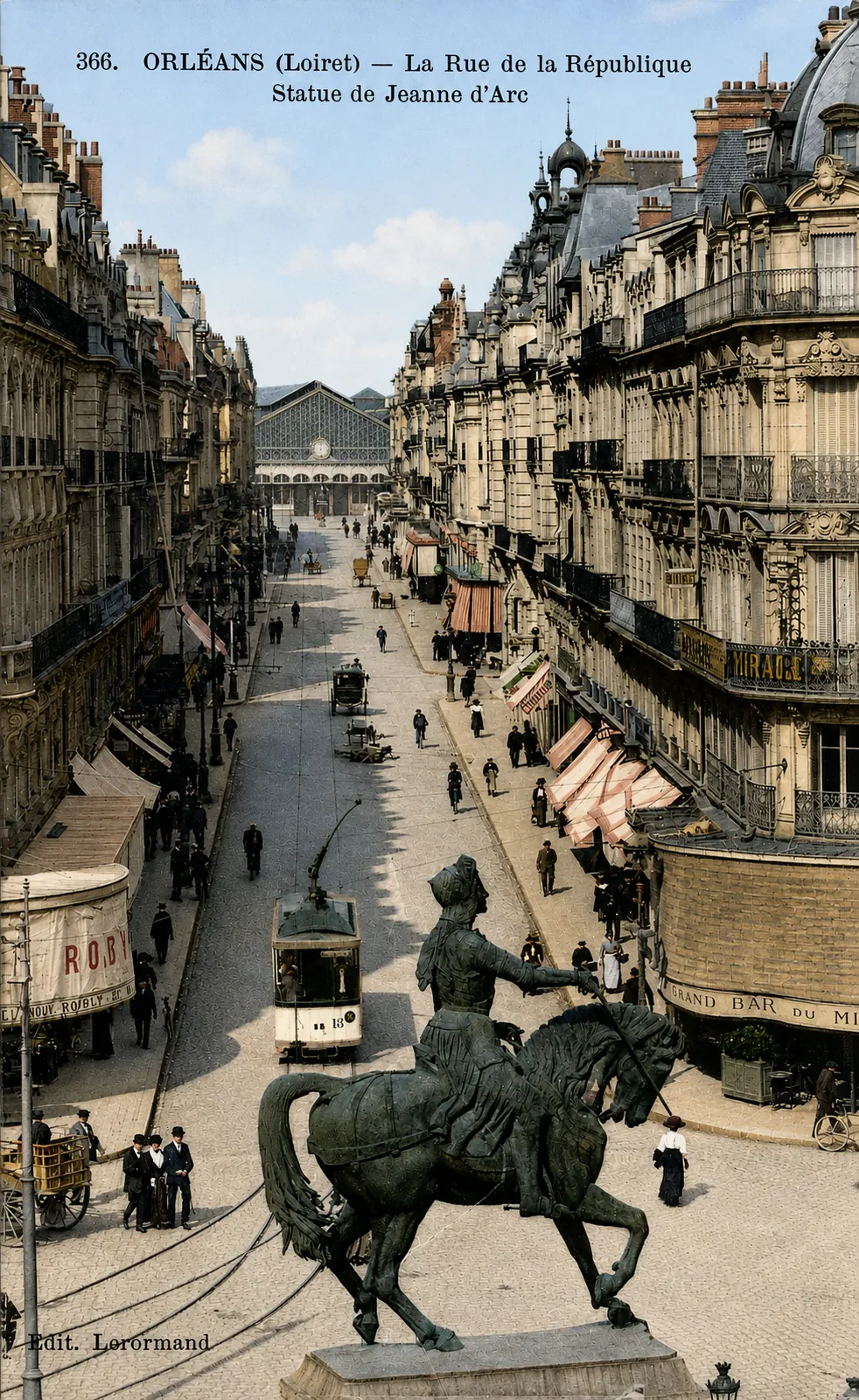 Carte postale Orleans 08 - Colorisée