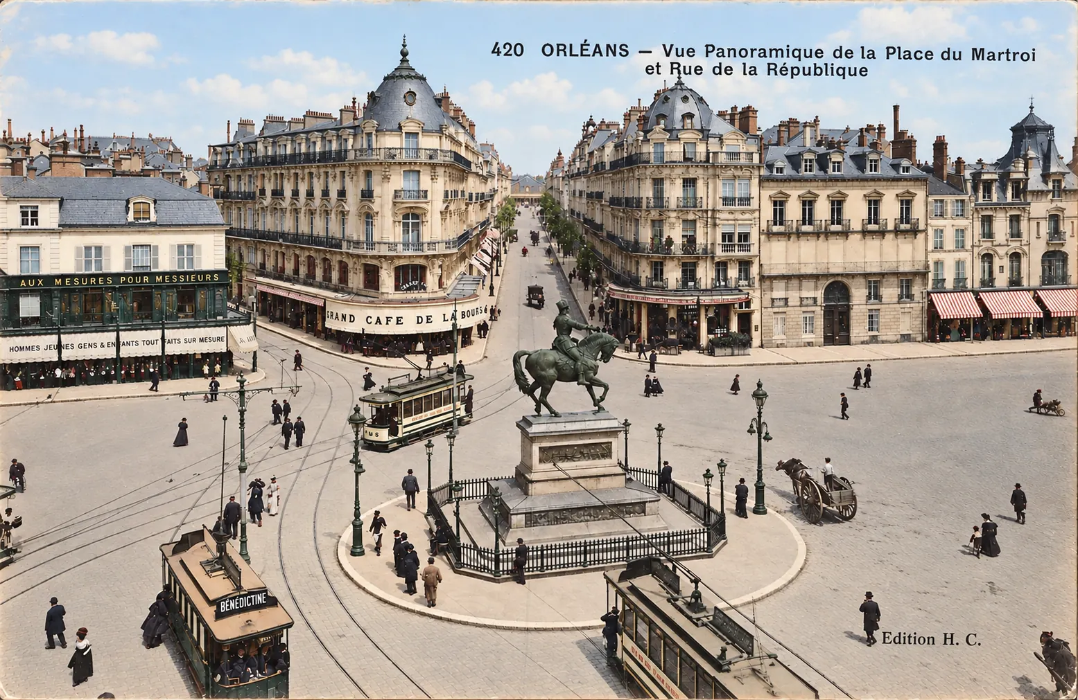Carte postale Orleans 09 - Colorisée