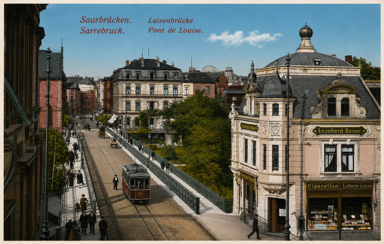Carte postale Sarrebruck 01 - Remastérisée